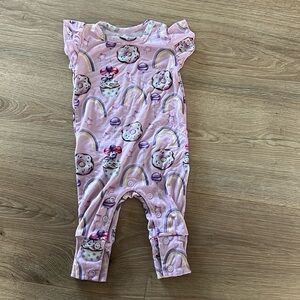 Lev Baby Sweets Print Ruffle Butt Romper